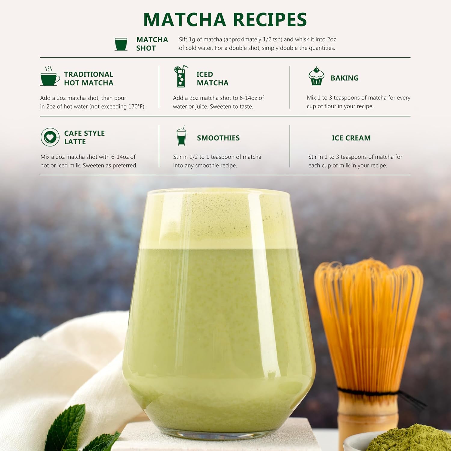 Wellness Bundle (Japanese Ceremonial Matcha Powder and Bovine Colostrum+Collagen Peptides) Organic Matcha for Energy & Focus with Grass-Fed Collagen for Gut & Joint Health, Beauty Supplement