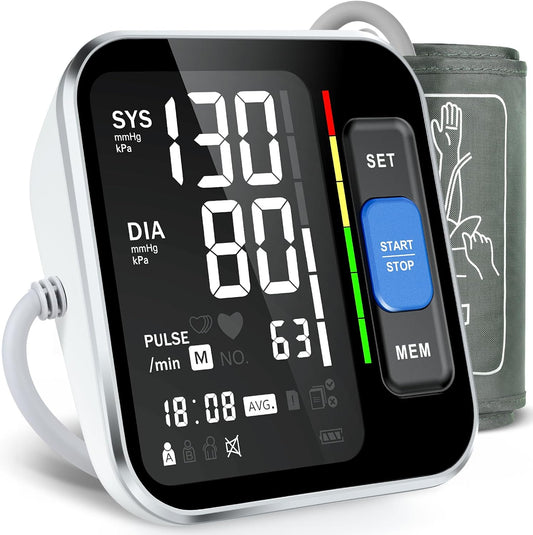 Blood Pressure Monitors for Home Use Upper Arm, Accurate Cuff 8.7”-15.7” Monitor with Large Backlight Display 2 Users 240 Sets Memory & HR Detection, Digital BP Machine with Carrying Case