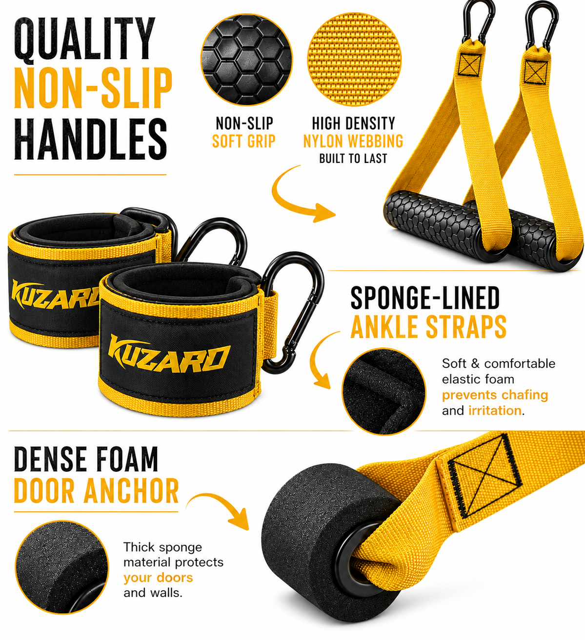 Resistance Band System, 300/360 Lbs with Handles – Portable Workout for Truckers