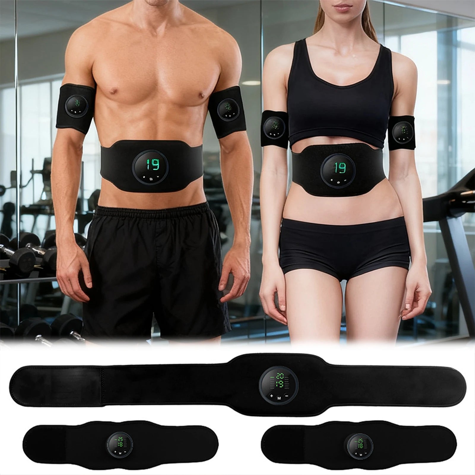 Fitness Ab-Belt ABS Stimulator for Home Fitness Training Cores Muscle Firming Strengthening Workout Equipment Travel Fitness